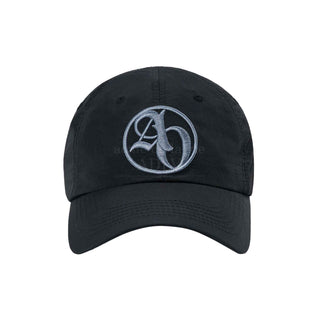 CIRCLE NEW SYMBOL NYLON BALL CAP BLACK