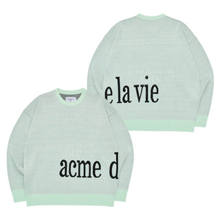 BASIC LOGO SIDE POINT KNIT MINT