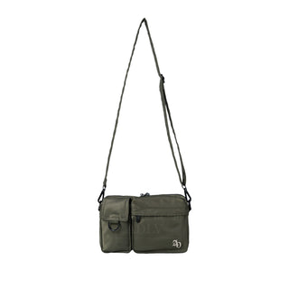 SYMBOL RIVET MULTI POCKET CROSS BAG KHAKI