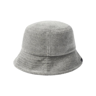 BASIC LOGO VELOUR BUCKET HAT MELANGE