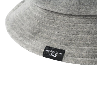 BASIC LOGO VELOUR BUCKET HAT MELANGE