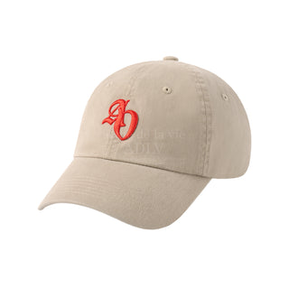 COLOR POINT SMALL SYMBOL BALL CAP BEIGE