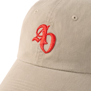 COLOR POINT SMALL SYMBOL BALL CAP BEIGE