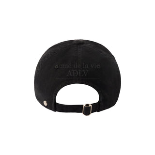 COLOR POINT SMALL SYMBOL BALL CAP BLACK