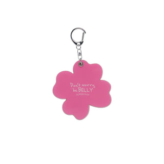 CLOVER BELLY ACRYLIC SHAKER KEYRING PINK