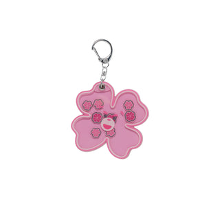 CLOVER BELLY ACRYLIC SHAKER KEYRING PINK