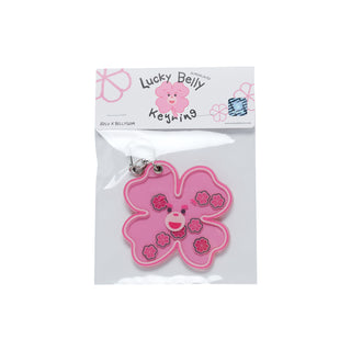 CLOVER BELLY ACRYLIC SHAKER KEYRING PINK