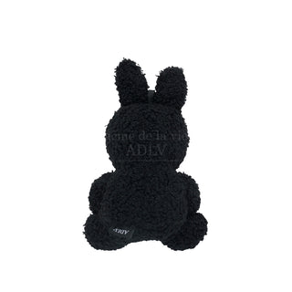 FUZZY RABBIT BELLY KEYRING BLACK