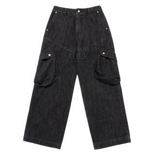 UTILITY POCKET DENIM PANTS BLACK