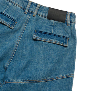 UTILITY POCKET DENIM PANTS BLUE