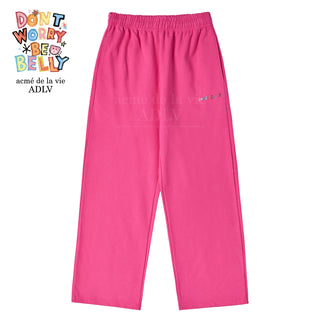 BELLY COLLAGE LOGO PANTS PINK