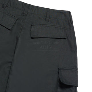 SEMI WIDE PARACHUTE CARGO POCKET PANTS BLACK