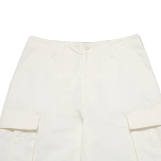 SEMI WIDE PARACHUTE CARGO POCKET PANTS IVORY