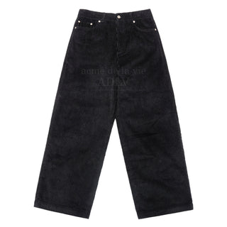 WIDE BIG CORDUROY PANTS BLACK