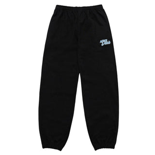 ROUND SCRIPT BOUCLE LOGO PANTS BLACK