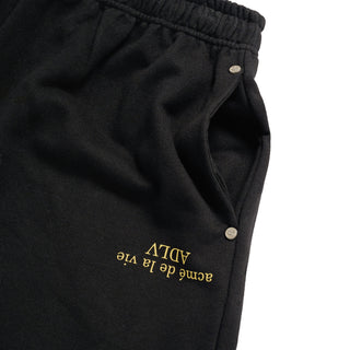 UPSIDE DOWN BASIC LOGO SHORT PANTS BLACK