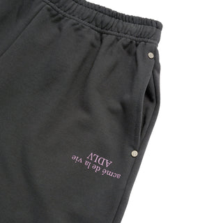 UPSIDE DOWN BASIC LOGO SHORT PANTS CHARCOAL