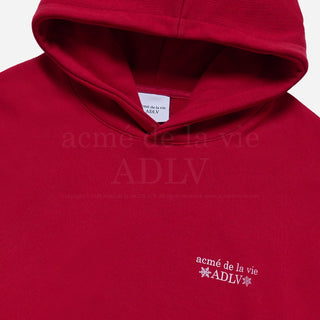 SNOW BEAR HOODIE DARK RED