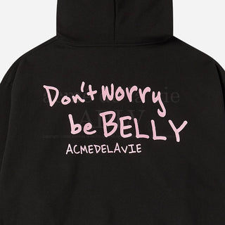 RABBIT BELLY HOODIE BLACK