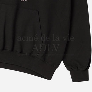 RABBIT BELLY HOODIE BLACK