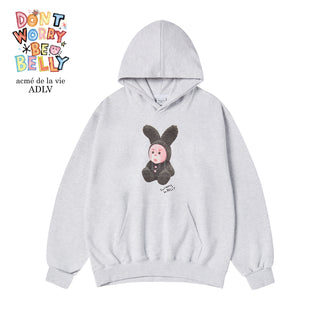 RABBIT BELLY HOODIE MELANGE