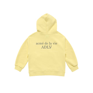 KIDS BASIC LOGO HOODIE LIGHT YELLOW