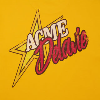 CRACK STAR LOGO SHORT SLEEVE T-SHIRT YELLOW