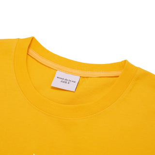 CRACK STAR LOGO SHORT SLEEVE T-SHIRT YELLOW