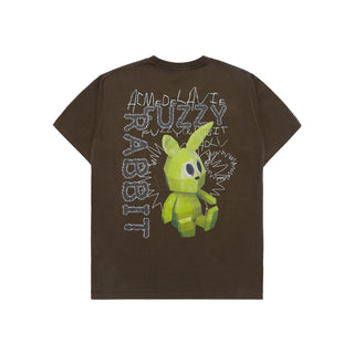 RETRO RABBIT SHORT SLEEVE T-SHIRT BROWN