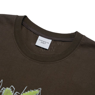 RETRO RABBIT SHORT SLEEVE T-SHIRT BROWN