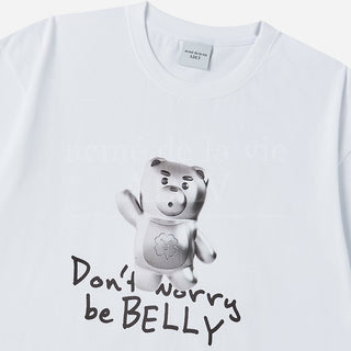 METAL BELLY SHORT SLEEVE T-SHIRT WHITE