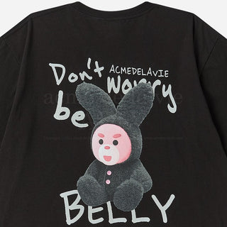 RABBIT BELLY SHORT SLEEVE T-SHIRT BLACK