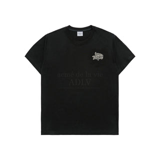 GRAFFITI FONT LOGO SHORT SLEEVE T-SHIRT (OVERSEAS EXCLUSIVE) BLACK