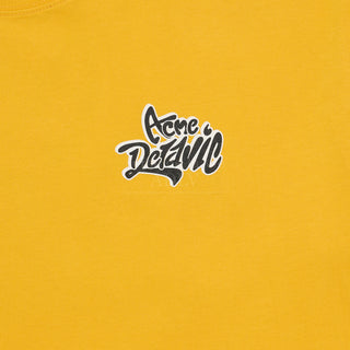 GRAFFITI FONT LOGO SHORT SLEEVE T-SHIRT (OVERSEAS EXCLUSIVE) YELLOW