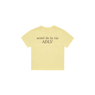 KIDS BASIC LOGO SHORT SLEEVE T-SHIRT LIGHT YELLOW