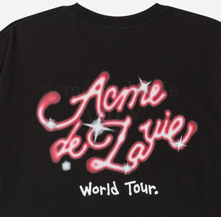 GRAFFITI WORLD TOUR SCRIPT LOGO SHORT SLEEVE T-SHIRT BLACK