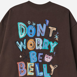 BELLY COLLAGE LOGO SWEATSHIRT BROWN