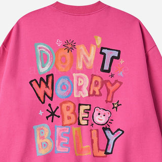 BELLY COLLAGE LOGO SWEATSHIRT PINK