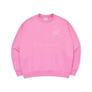 SCRIPT LOGO PRINTING SWEAT SHIRT PINK