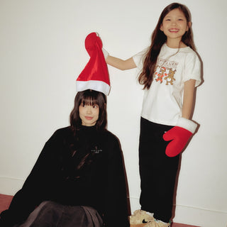 KIDS AC BEAR FRIEND X-MAS SHORT SLEEVE T-SHIRT WHITE