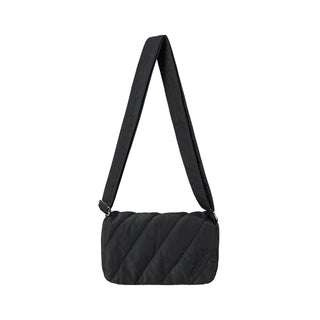 DIAGONAL PADDED CROSS BAG BLACK