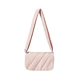 DIAGONAL PADDED CROSS BAG LIGHT PINK