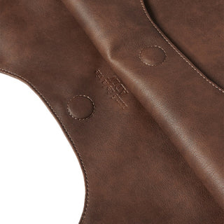 GO POINT VEGAN LEATHER SHOPPER BAG BROWN