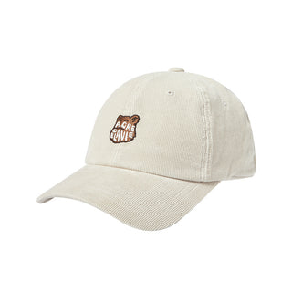 AC BEAR CORDUROY POINT BALL CAP BEIGE