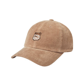 AC BEAR CORDUROY POINT BALL CAP BROWN