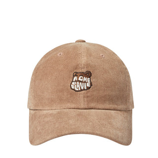 AC BEAR CORDUROY POINT BALL CAP BROWN