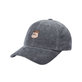AC BEAR CORDUROY POINT BALL CAP CHARCOAL