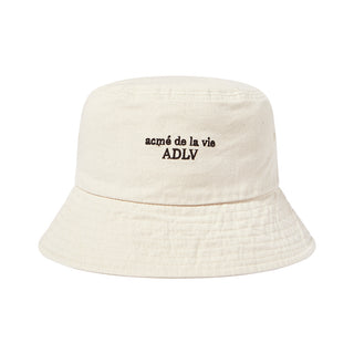 BASIC LOGO BUCKET HAT BEIGE