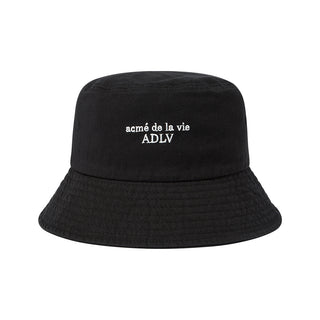 BASIC LOGO BUCKET HAT BLACK