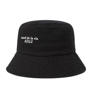 BASIC LOGO BUCKET HAT BLACK